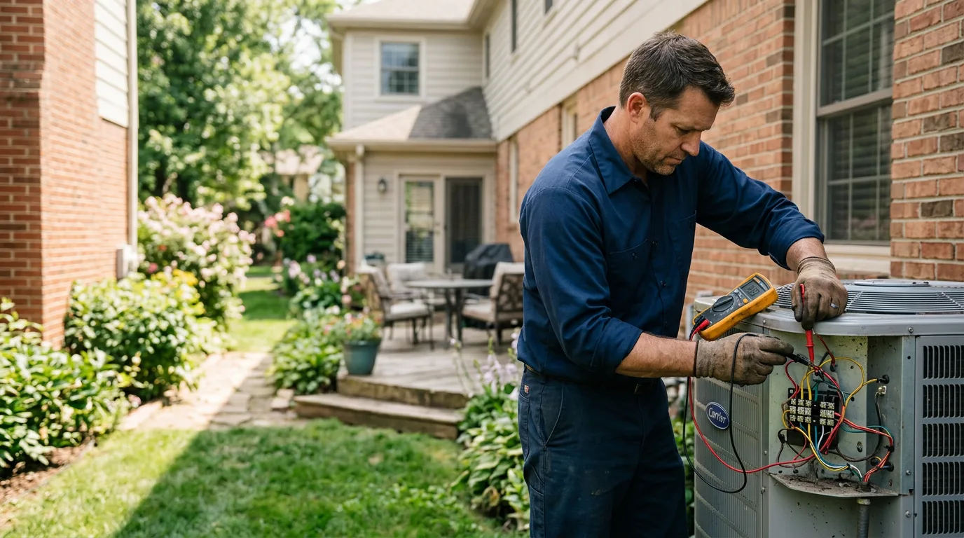 HVAC technician working near Nashville, TN